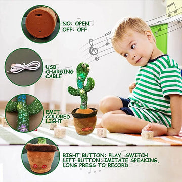 “Dancing Cactus Toy – Talking, Singing & USB Rechargeable”