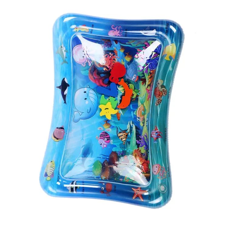 “Premium Inflatable Baby Tummy Time Water Play Mat”