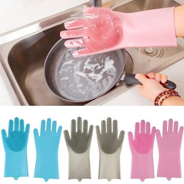 Silicone Washing Gloves – Waterproof, Heat-Resistant & Multi-Purpose