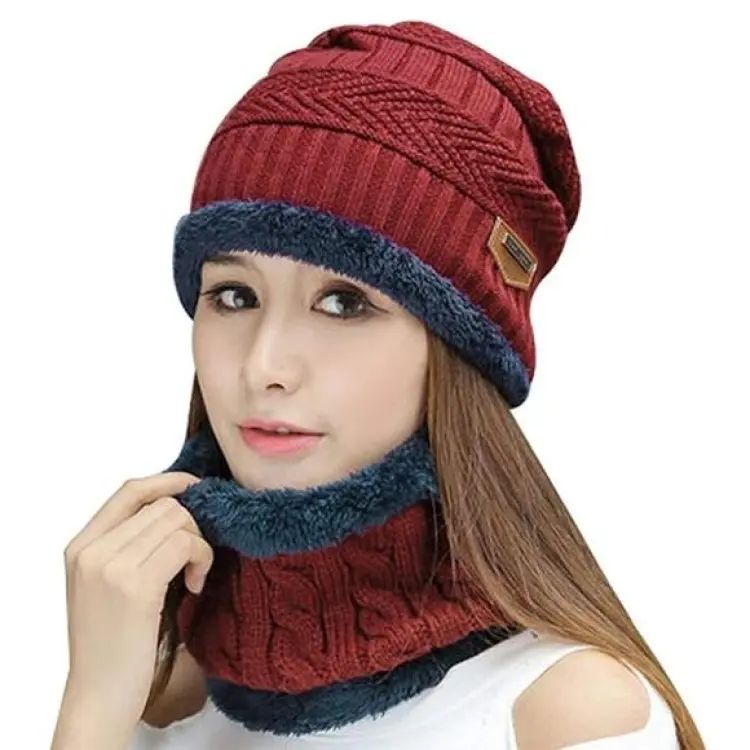 “2-in-1 Winter Beanie & Scarf Set for Men & Women”